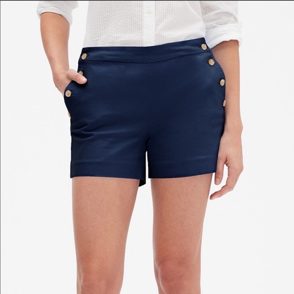 Banana Republic Pants - Banana Republic Navy Blue Sailor Pique Shorts